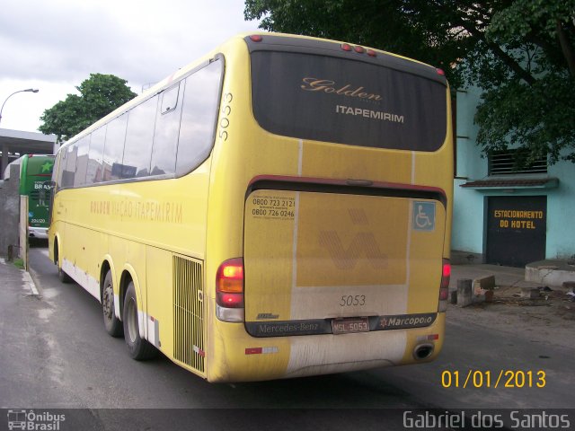 Viação Itapemirim 5053 na cidade de Rio de Janeiro, Rio de Janeiro, Brasil, por Gabriel dos Santos. ID da foto: 2100496.