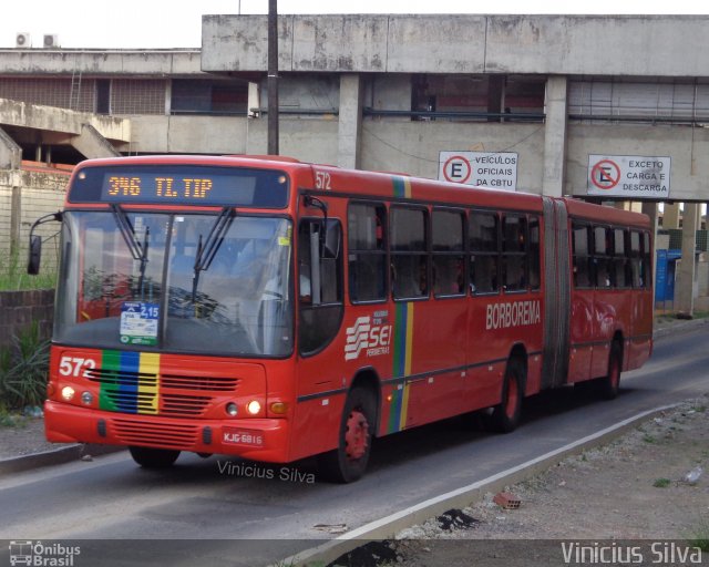 Borborema Imperial Transportes 572 na cidade de Recife, Pernambuco, Brasil, por Vinicius Silva. ID da foto: 2101235.