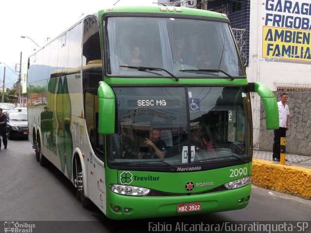 Trevitur Viagens 2090 na cidade de Aparecida, São Paulo, Brasil, por Fabio Alcantara. Número da foto: #2146601.