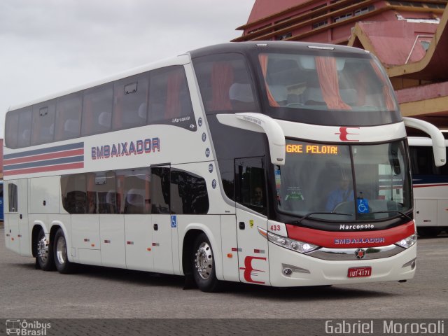 Expresso Embaixador 433 na cidade de Pelotas, Rio Grande do Sul, Brasil, por Gabriel  Morosoli. Número da foto: #2146120.