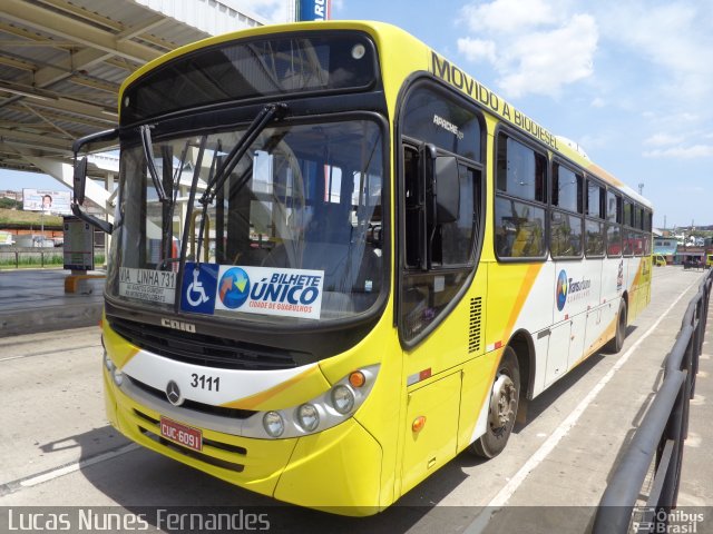 Viação Campo dos Ouros 3111 na cidade de Guarulhos, São Paulo, Brasil, por Lucas Nunes Fernandes. Número da foto: #2166399.