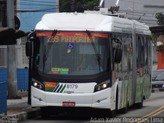 Metra - Sistema Metropolitano de Transporte 8179 na cidade de São Paulo, São Paulo, Brasil, por Adam Xavier Rodrigues Lima. ID da foto: 2166419.