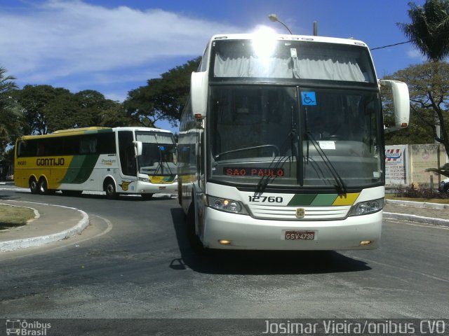 Empresa Gontijo de Transportes 12760 na cidade de Curvelo, Minas Gerais, Brasil, por Josimar Vieira. ID da foto: 2170343.