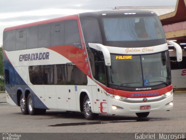 Expresso Embaixador 501 na cidade de Pelotas, Rio Grande do Sul, Brasil, por Gabriel  Morosoli. Número da foto: #2169354.