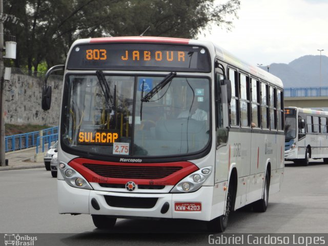 Transportes Barra D13162 na cidade de Rio de Janeiro, Rio de Janeiro, Brasil, por Gabriel Cardoso Lopes. ID da foto: 2172804.