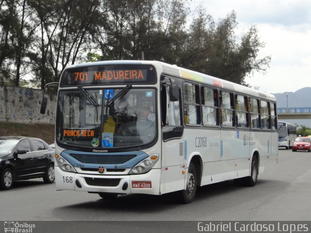 Transportes Litoral Rio C20168 na cidade de Rio de Janeiro, Rio de Janeiro, Brasil, por Gabriel Cardoso Lopes. Número da foto: #2172827.