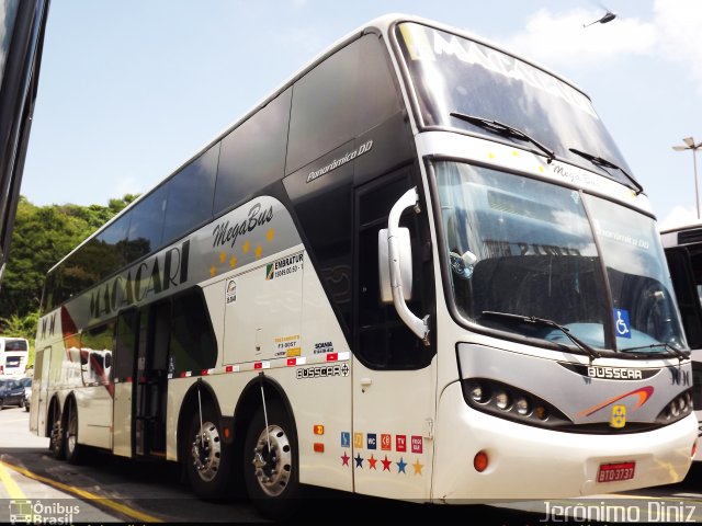 Auto Ônibus Macacari 9090 na cidade de Aparecida, São Paulo, Brasil, por Jerônimo Diniz. Número da foto: #2172370.