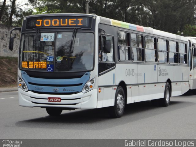 Real Auto Ônibus C41415 na cidade de Rio de Janeiro, Rio de Janeiro, Brasil, por Gabriel Cardoso Lopes. Número da foto: #2172809.
