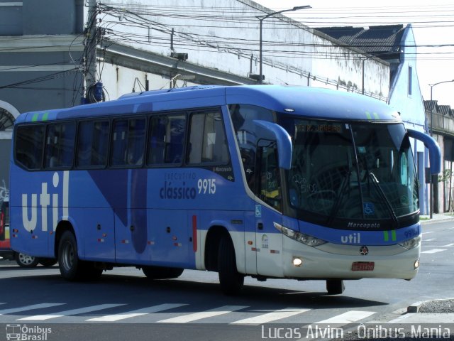 UTIL - União Transporte Interestadual de Luxo 9915 na cidade de Rio de Janeiro, Rio de Janeiro, Brasil, por Lucas Alvim. Número da foto: #2171999.