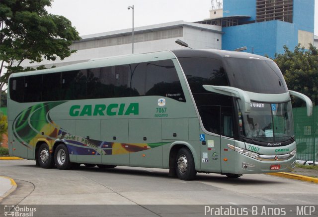 Viação Garcia 7067 na cidade de São Paulo, São Paulo, Brasil, por Cristiano Soares da Silva. ID da foto: 2174305.