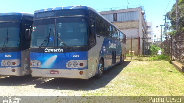 Viação Cometa 7660 na cidade de Guarulhos, São Paulo, Brasil, por Paulo Cesar. ID da foto: 2173343.