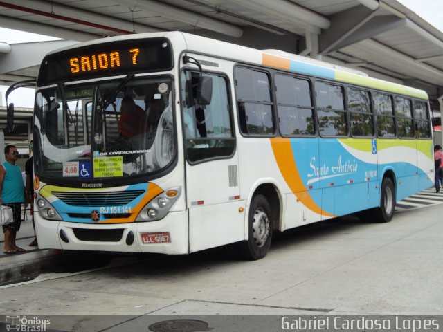 Transportes Santo Antônio RJ 161.141 na cidade de Rio de Janeiro, Rio de Janeiro, Brasil, por Gabriel Cardoso Lopes. Número da foto: #2174593.