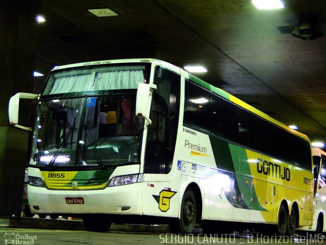 Empresa Gontijo de Transportes 11855 na cidade de Belo Horizonte, Minas Gerais, Brasil, por Sérgio Augusto Braga Canuto. ID da foto: 2172920.