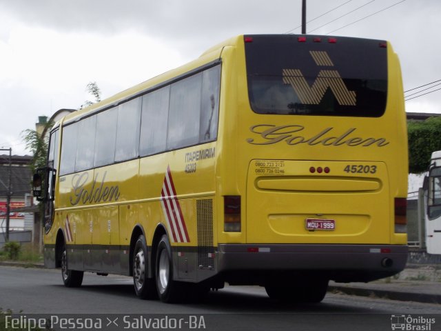 Viação Itapemirim 45203 na cidade de Salvador, Bahia, Brasil, por Felipe Pessoa de Albuquerque. Número da foto: #2174006.