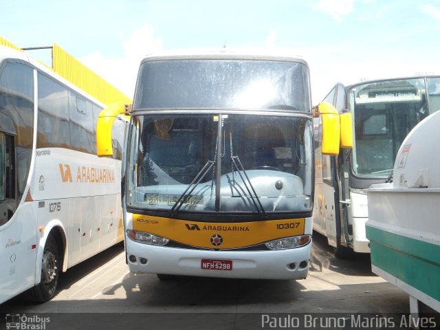 Viação Araguarina 10307 na cidade de SIA, Distrito Federal, Brasil, por Paulo Bruno Marins Alves. ID da foto: 2173113.