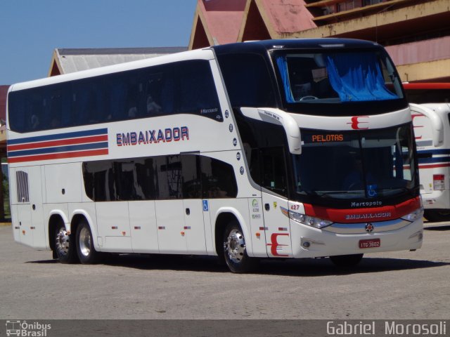 Expresso Embaixador 427 na cidade de Pelotas, Rio Grande do Sul, Brasil, por Gabriel  Morosoli. Número da foto: #2174681.