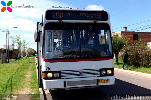 CODESA - Compañia Omnibuseira del Este 126 na cidade de Quaraí, Rio Grande do Sul, Brasil, por Carlos  Rodriguez. Número da foto: #2176558.