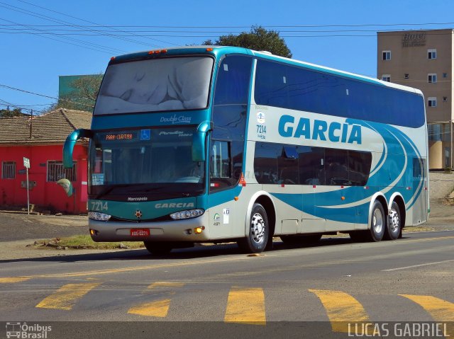Viação Garcia 7214 na cidade de Imbaú, Paraná, Brasil, por Lucas Gabriel. Número da foto: #2178122.