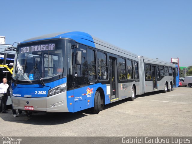 Sambaíba Transportes Urbanos 2 3030 na cidade de São Paulo, São Paulo, Brasil, por Gabriel Cardoso Lopes. Número da foto: #2176862.