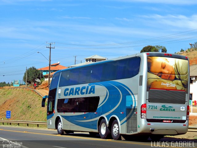 Viação Garcia 7214 na cidade de Imbaú, Paraná, Brasil, por Lucas Gabriel. ID da foto: 2178142.