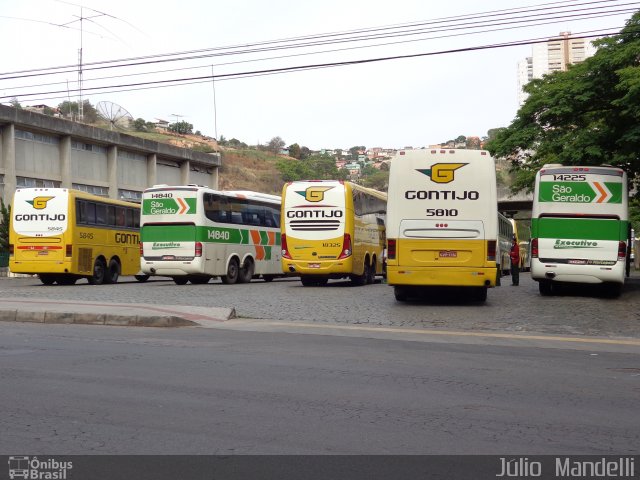 Empresa Gontijo de Transportes 5810 na cidade de Belo Horizonte, Minas Gerais, Brasil, por Júlio  Mandelli. ID da foto: 2177183.