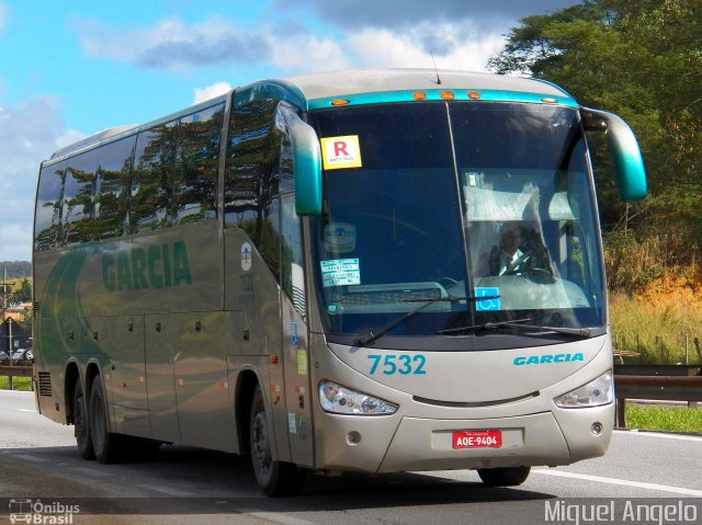 Viação Garcia 7532 na cidade de Queimados, Rio de Janeiro, Brasil, por Miguel Angelo. Número da foto: #2179348.