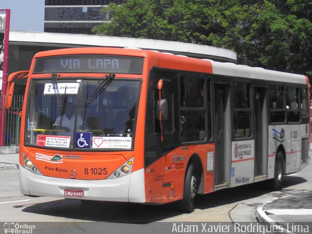 TRANSPPASS - Transporte de Passageiros 8 1025 na cidade de São Paulo, São Paulo, Brasil, por Adam Xavier Rodrigues Lima. Número da foto: #2180077.