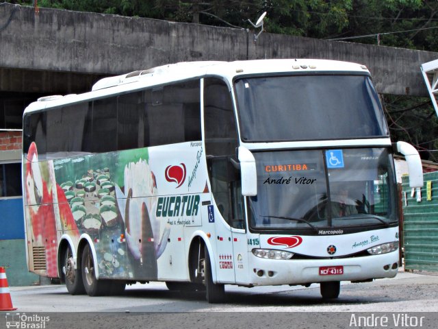 Eucatur - Empresa União Cascavel de Transportes e Turismo 4415 na cidade de Curitiba, Paraná, Brasil, por André Vitor  Silva dos Santos. ID da foto: 2181017.