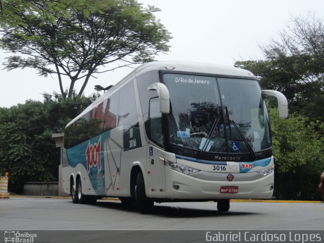 Auto Viação 1001 3016 na cidade de São Paulo, São Paulo, Brasil, por Gabriel Cardoso Lopes. Número da foto: #2181535.
