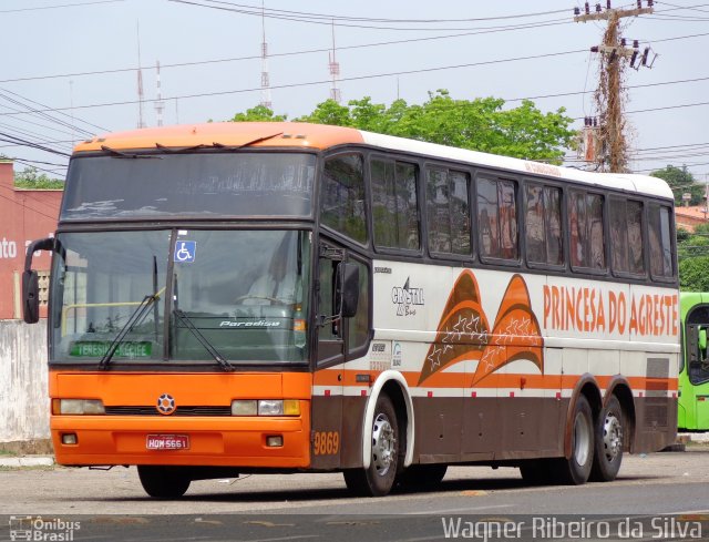 Auto Viação Princesa do Agreste 9869 na cidade de Teresina, Piauí, Brasil, por Wagner Ribeiro da Silva. Número da foto: #2181681.