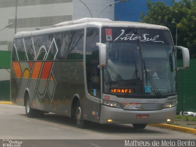 Intersul 5006 na cidade de São Paulo, São Paulo, Brasil, por Matheus de Melo Bento. Número da foto: #2181962.