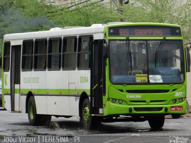 Transporte Coletivo Cidade Verde 03154 na cidade de Teresina, Piauí, Brasil, por João Victor. ID da foto: 2183672.