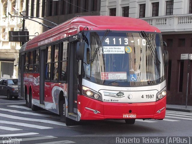 Himalaia Transportes > Ambiental Transportes Urbanos 4 1597 na cidade de São Paulo, São Paulo, Brasil, por Roberto Teixeira. ID da foto: 2183670.