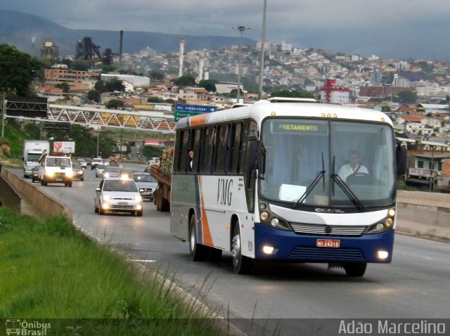 VMG - Viação Minas Gerais 820 na cidade de Belo Horizonte, Minas Gerais, Brasil, por Adão Raimundo Marcelino. Número da foto: #2183736.