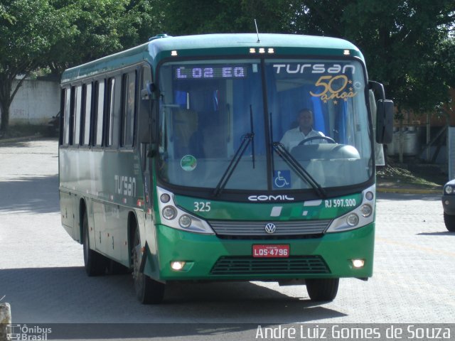 Tursan - Turismo Santo André 325 na cidade de Resende, Rio de Janeiro, Brasil, por André Luiz Gomes de Souza. ID da foto: 2183824.