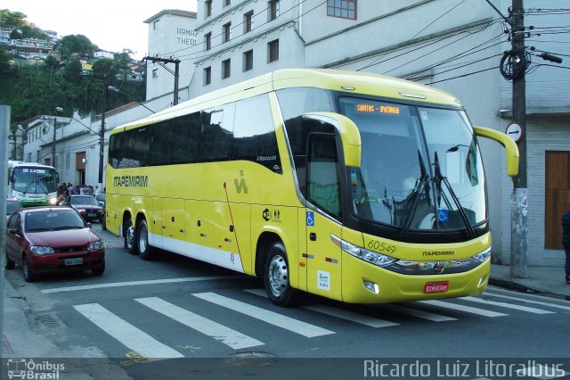 Viação Itapemirim 60549 na cidade de Santos, São Paulo, Brasil, por Ricardo Luiz. Número da foto: #2183852.