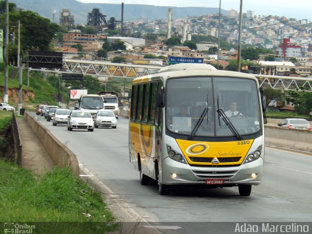 Viação Santa Edwiges 6380 na cidade de Belo Horizonte, Minas Gerais, Brasil, por Adão Raimundo Marcelino. ID da foto: 2183642.