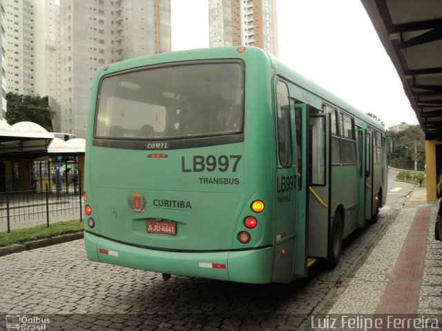 Araucária Transportes Coletivos LB997 na cidade de Curitiba, Paraná, Brasil, por Luiz Felipe Ferreira. ID da foto: 2183005.