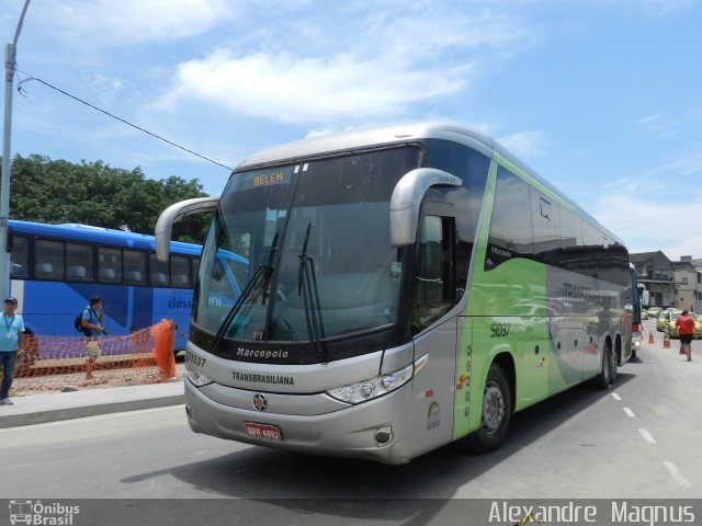 Transbrasiliana Transportes e Turismo 51037 na cidade de Rio de Janeiro, Rio de Janeiro, Brasil, por Alexandre  Magnus. Número da foto: #2183316.