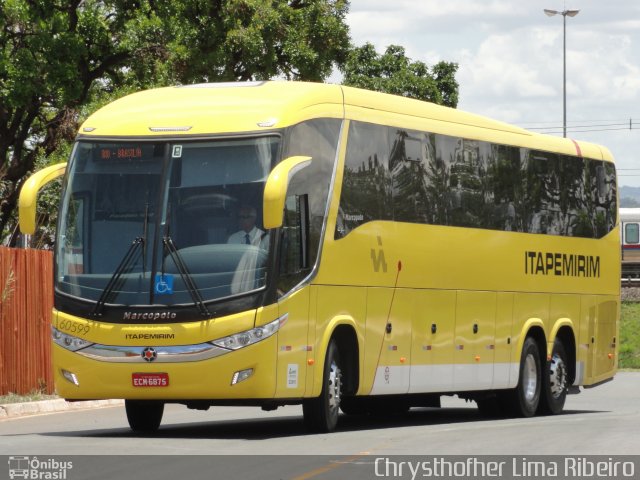 Viação Itapemirim 60599 na cidade de Brasília, Distrito Federal, Brasil, por Chrysthofher Lima Ribeiro. Número da foto: #2182978.