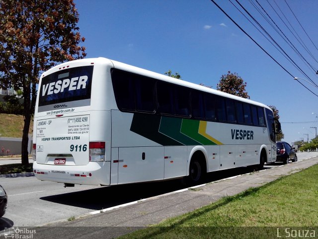 Vesper Transportes 9116 na cidade de Jundiaí, São Paulo, Brasil, por Luzimar Souza. Número da foto: #2182022.