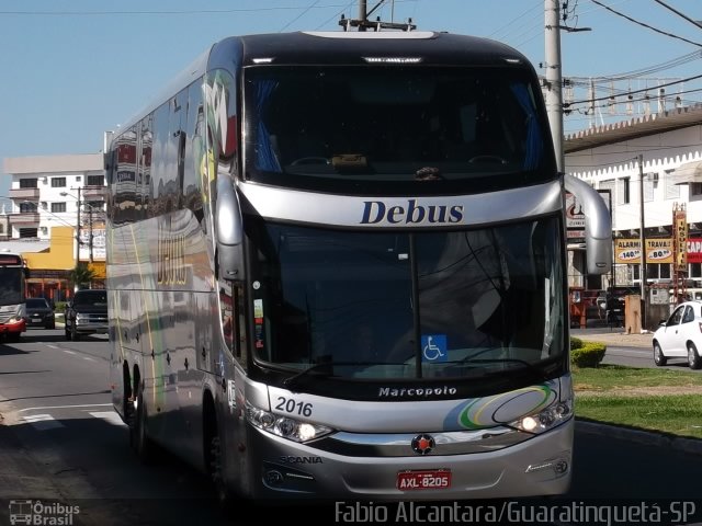 Debus Turismo 2016 na cidade de Guaratinguetá, São Paulo, Brasil, por Fabio Alcantara. Número da foto: #2184787.