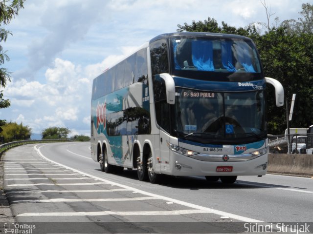 Auto Viação 1001 RJ 108.311 na cidade de Aparecida, São Paulo, Brasil, por Sidnei Machado Strujak. Número da foto: #2185930.