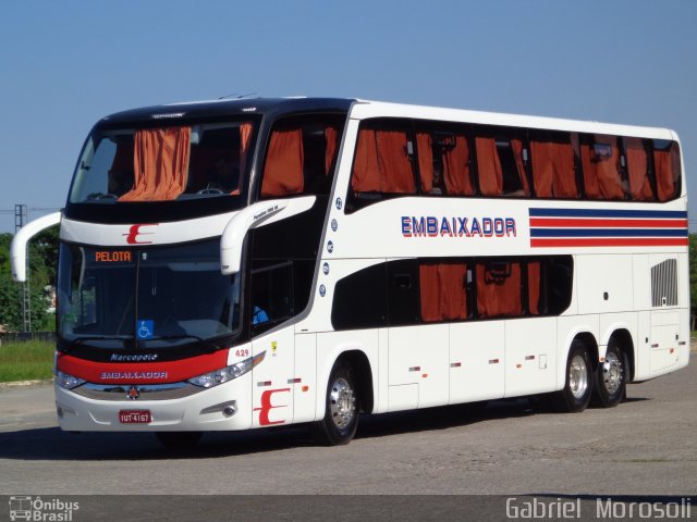 Expresso Embaixador 429 na cidade de Pelotas, Rio Grande do Sul, Brasil, por Gabriel  Morosoli. Número da foto: #2184624.