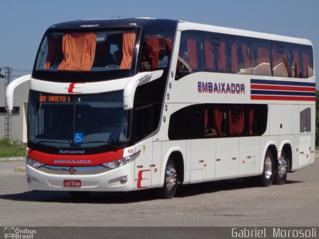 Expresso Embaixador 431 na cidade de Pelotas, Rio Grande do Sul, Brasil, por Gabriel  Morosoli. Número da foto: #2184582.