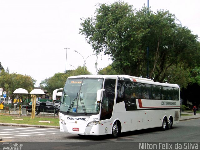 Auto Viação Catarinense 2749 na cidade de Curitiba, Paraná, Brasil, por Nilton Félix da Silva. ID da foto: 2184356.