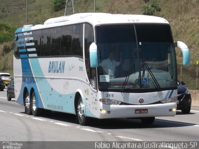 Brulan Transportes 315 na cidade de Aparecida, São Paulo, Brasil, por Fabio Alcantara. Número da foto: #2184673.