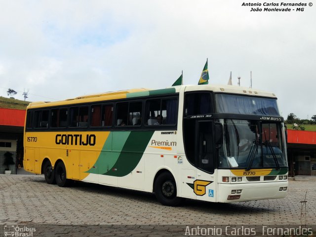 Empresa Gontijo de Transportes 15770 na cidade de João Monlevade, Minas Gerais, Brasil, por Antonio Carlos Fernandes. ID da foto: 2184715.