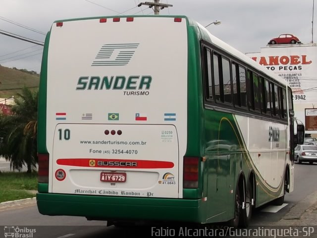 Sander Transporte e Turismo 10 na cidade de Guaratinguetá, São Paulo, Brasil, por Fabio Alcantara. Número da foto: #2148371.