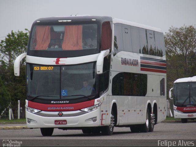 Expresso Embaixador 431 na cidade de Pelotas, Rio Grande do Sul, Brasil, por Felipe Alves. Número da foto: #2148081.